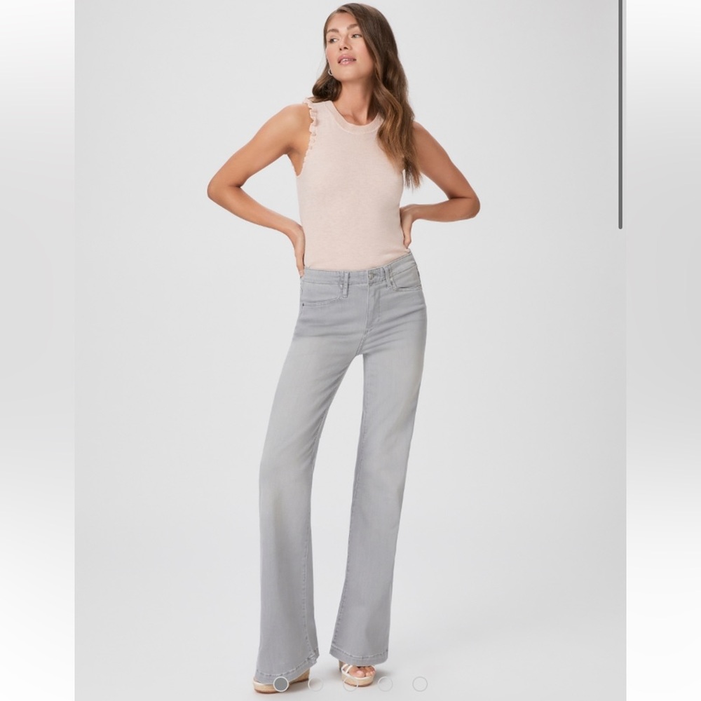 Paige grey wide jeans. New with tags. Smoke free home
